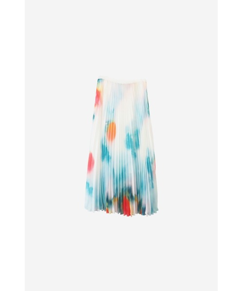LOVE POMME POMME（ラブポムポム）の「Flower Print Pleats Skirt（スカート・レディース・ブルー・FREE）」の8枚目の写真