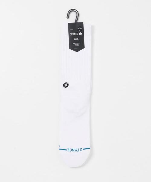 STANCE(スタンス)の「STANCE SOCKS ICON +(ソックス/靴下・メンズ・ブラック/ホワイト/ホワイト系その他・LARGE)」の8枚目の写真