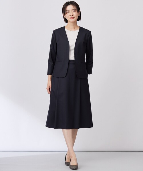 J.PRESS(ジェイプレス)の「【セットアップ対応・洗える・UV加工・吸水速乾】OXIJEWELストレッチ スカート(スカート・レディース・ベージュ系/ネイビー系/ライトグレー系/シルバー系・T17/T15/T13)」の10枚目の写真