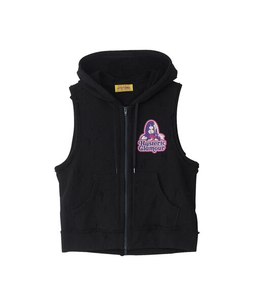 HYSTERIC GLAMOUR（ヒステリックグラマー）の「GIRLS TAKE OVER ベスト（ベスト・レディース・トップグレー/ブラック/ホワイト・FREE）」の2枚目の写真