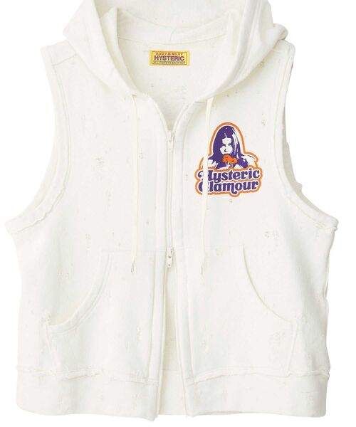 HYSTERIC GLAMOUR（ヒステリックグラマー）の「GIRLS TAKE OVER ベスト（ベスト・レディース・トップグレー/ブラック/ホワイト・FREE）」の5枚目の写真