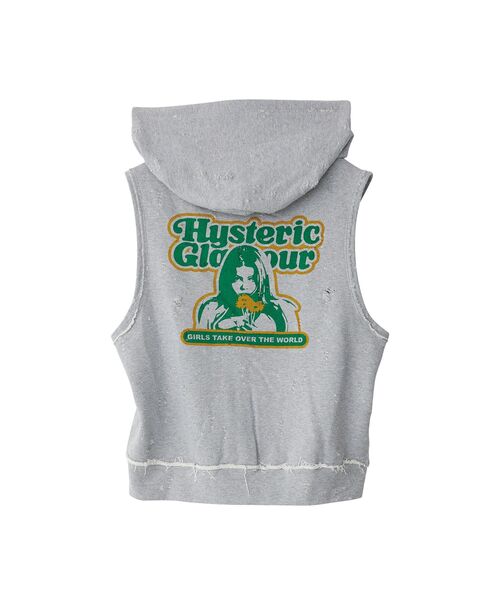 HYSTERIC GLAMOUR（ヒステリックグラマー）の「GIRLS TAKE OVER ベスト（ベスト・レディース・トップグレー/ブラック/ホワイト・FREE）」の9枚目の写真