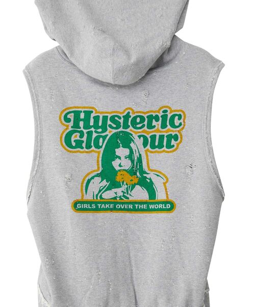 HYSTERIC GLAMOUR（ヒステリックグラマー）の「GIRLS TAKE OVER ベスト（ベスト・レディース・トップグレー/ブラック/ホワイト・FREE）」の11枚目の写真