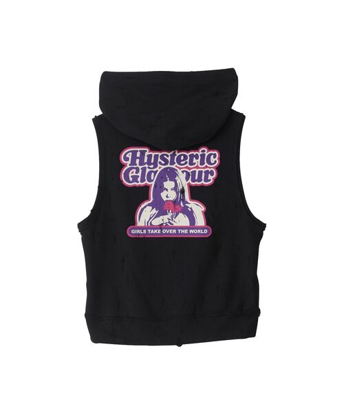 HYSTERIC GLAMOUR（ヒステリックグラマー）の「GIRLS TAKE OVER ベスト（ベスト・レディース・トップグレー/ブラック/ホワイト・FREE）」の12枚目の写真