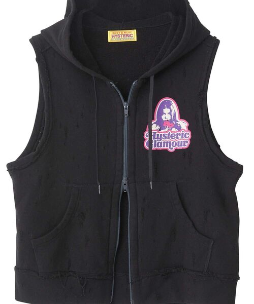 HYSTERIC GLAMOUR（ヒステリックグラマー）の「GIRLS TAKE OVER ベスト（ベスト・レディース・トップグレー/ブラック/ホワイト・FREE）」の13枚目の写真