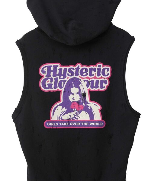 HYSTERIC GLAMOUR（ヒステリックグラマー）の「GIRLS TAKE OVER ベスト（ベスト・レディース・トップグレー/ブラック/ホワイト・FREE）」の14枚目の写真