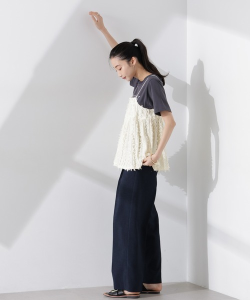 NANO universe（ナノユニバース）の「フリンジキャミソールビスチェ（キャミソール・レディース・ブラック/アイボリー/ブラウン・FREE）」の17枚目の写真