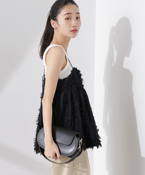 NANO universe（ナノユニバース）の「フリンジキャミソールビスチェ（キャミソール・レディース・ブラック/アイボリー/ブラウン・FREE）」の18枚目の写真