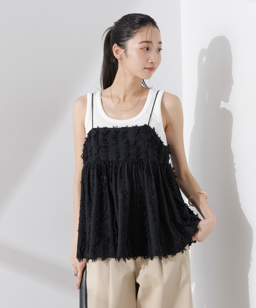 フリンジキャミソール フリンジキャミソールビスチェ（キャミソール）｜NANO universe（ナノ