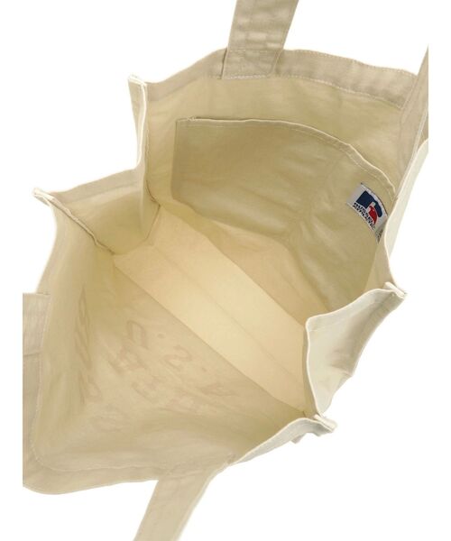 Ungrid（アングリッド）の「RUSSELL別注 ロゴトートBAG（トートバッグ・レディース・オレンジ/ブルー/アイボリー・FREE）」の11枚目の写真