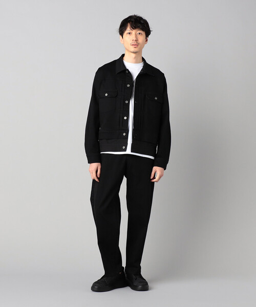 β MEN(ベータメン)の「レイヤード デニムパンツ(デニムパンツ・メンズ・ネイビー/ブラック・L/M)」の3枚目の写真