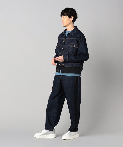 β MEN(ベータメン)の「レイヤード デニムパンツ(デニムパンツ・メンズ・ネイビー/ブラック・L/M)」の8枚目の写真