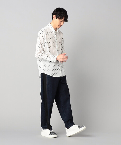 β MEN(ベータメン)の「レイヤード デニムパンツ(デニムパンツ・メンズ・ネイビー/ブラック・L/M)」の12枚目の写真