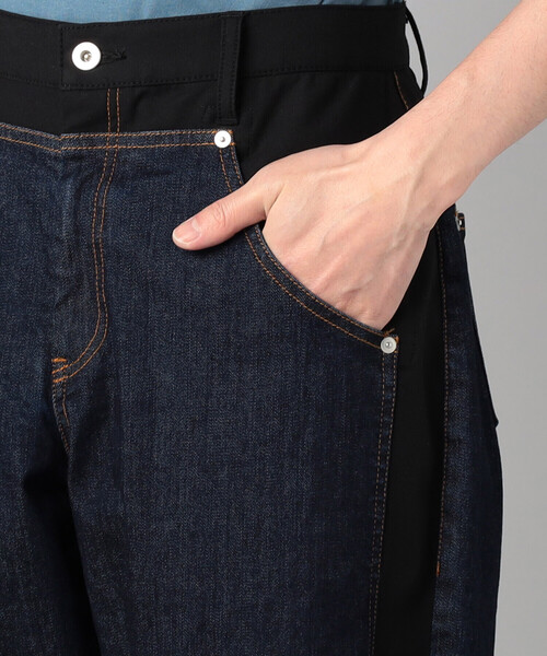 β MEN(ベータメン)の「レイヤード デニムパンツ(デニムパンツ・メンズ・ネイビー/ブラック・L/M)」の19枚目の写真