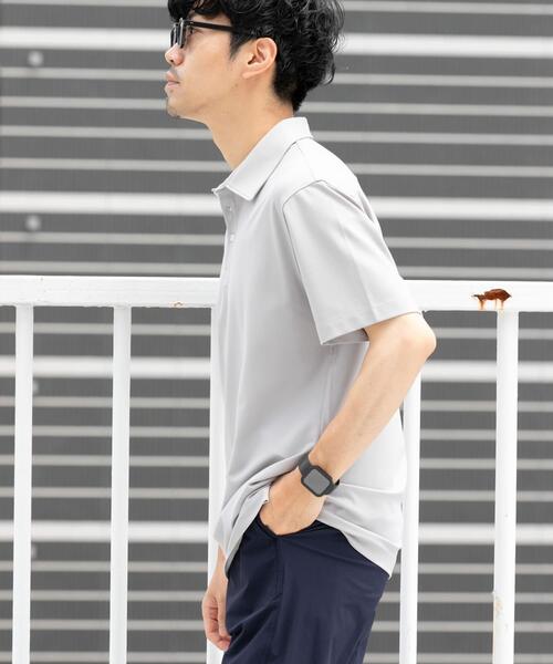 URBAN RESEARCH ROSSO MEN（アーバンリサーチロッソメン）の「『XLサイズあり』ハイパフォーマンスコンフォートポロシャツ（ポロシャツ・メンズ・ブラック/ネイビー/ホワイト/ライトグレー・SMALL/MEDIUM/LARGE/X-LARGE）」の6枚目の写真