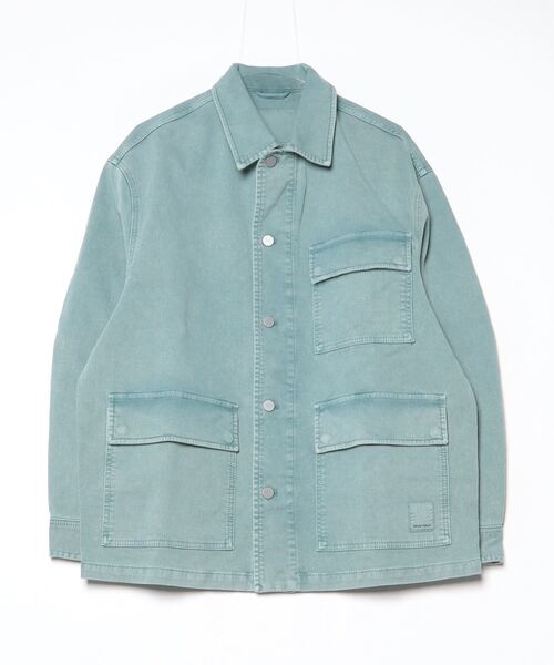 EMPORIO ARMANI(エンポリオアルマーニ)の「【エンポリオ アルマーニ】ASV Peaceカプセルコレクション ジャケット コンフォートコットン ヴィンテージ調グログラン(デニムジャケット・メンズ・ブルー系・SMALL/MEDIUM/LARGE)」の9枚目の写真