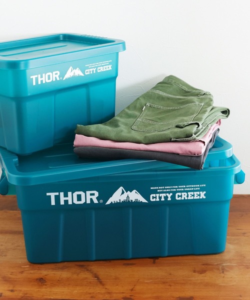 THOR x CITY CREEK 】LARGE TOTE WITH LID 53L（収納グッズ）｜niko