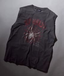 Ed Hardy（エドハーディー）の「Ed Hardy/エド・ハーディー ピグメント加工 ヴィンテージライク ロックプリント ノースリーブシャツ タンクトップ（タンクトップ）」