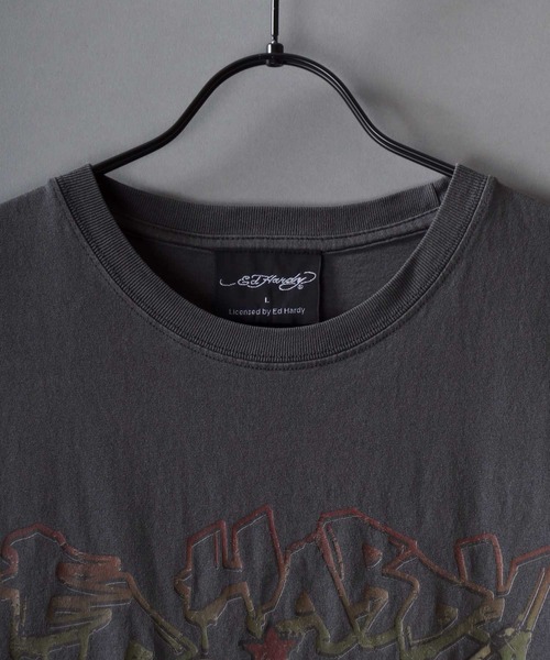 Ed Hardy（エドハーディー）の「Ed Hardy/エド・ハーディー ピグメント加工 ヴィンテージライク ロックプリント ノースリーブシャツ タンクトップ（タンクトップ・メンズ・グレー系その他/チャコール/グレー系その他2/グレー系その他3/グレー系その他4/グレー系その他5・M/L）」の17枚目の写真