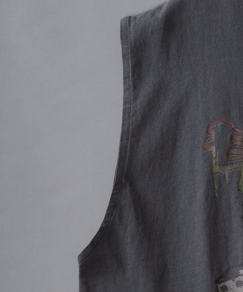 Ed Hardy（エドハーディー）の「Ed Hardy/エド・ハーディー ピグメント加工 ヴィンテージライク ロックプリント ノースリーブシャツ タンクトップ（タンクトップ・メンズ・グレー系その他/チャコール/グレー系その他2/グレー系その他3/グレー系その他4/グレー系その他5・M/L）」の16枚目の写真
