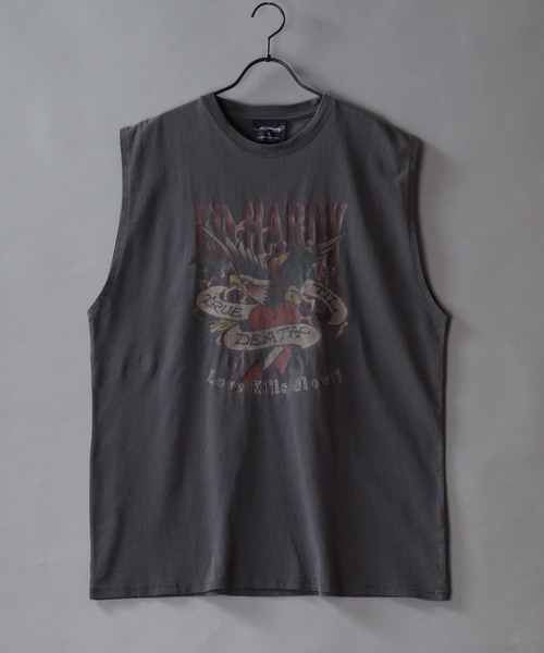 DON ED HARDY ドンエドハーディー　タンクトップ Ed Hardy タンクトップ Hardy/エド・ハーディー ピグメント加工