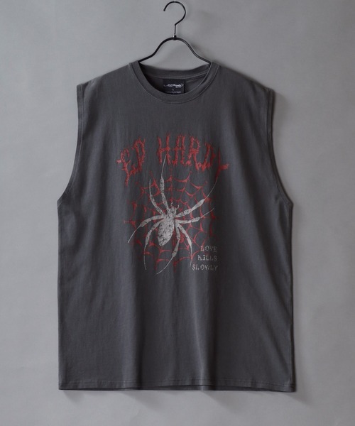 Ed Hardy（エドハーディー）の「Ed Hardy/エド・ハーディー ピグメント加工 ヴィンテージライク ロックプリント ノースリーブシャツ タンクトップ（タンクトップ・メンズ・グレー系その他/チャコール/グレー系その他2/グレー系その他3/グレー系その他4/グレー系その他5・M/L）」の20枚目の写真