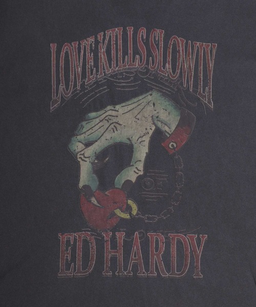 Ed Hardy（エドハーディー）の「Ed Hardy/エド・ハーディー ピグメント加工 ヴィンテージライク ロックプリント ノースリーブシャツ タンクトップ（タンクトップ・メンズ・グレー系その他/チャコール/グレー系その他2/グレー系その他3/グレー系その他4/グレー系その他5・M/L）」の9枚目の写真