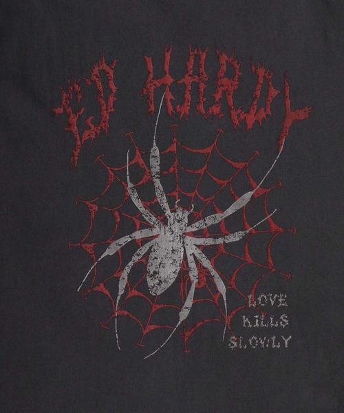 Ed Hardy（エドハーディー）の「Ed Hardy/エド・ハーディー ピグメント加工 ヴィンテージライク ロックプリント ノースリーブシャツ タンクトップ（タンクトップ・メンズ・グレー系その他/チャコール/グレー系その他2/グレー系その他3/グレー系その他4/グレー系その他5・M/L）」の8枚目の写真