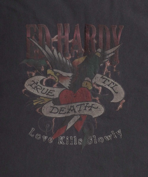 Ed Hardy（エドハーディー）の「Ed Hardy/エド・ハーディー ピグメント加工 ヴィンテージライク ロックプリント ノースリーブシャツ タンクトップ（タンクトップ・メンズ・グレー系その他/チャコール/グレー系その他2/グレー系その他3/グレー系その他4/グレー系その他5・M/L）」の11枚目の写真