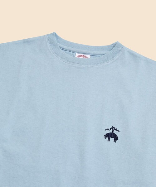 BROOKS BROTHERS（ブルックスブラザーズ）の「◆オンラインストア限定◆USAコットンジャージー　ビッグGFロゴ　Tシャツ（Tシャツ/カットソー・メンズ・ライトブルー/ホワイト/ネイビー・LARGE/MEDIUM/SMALL）」の6枚目の写真