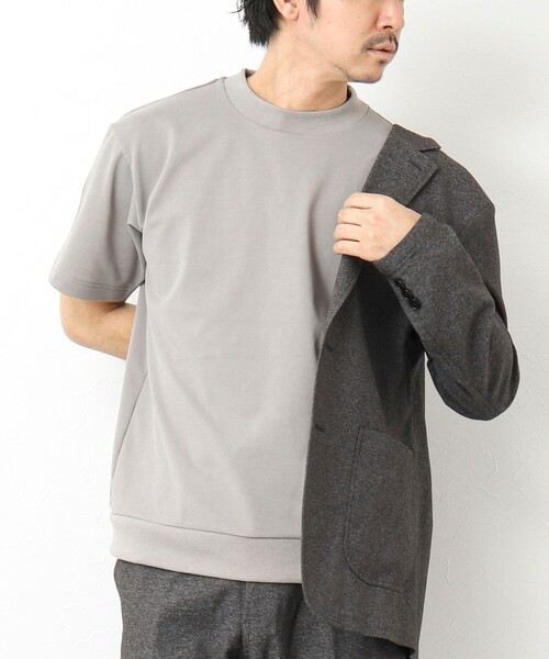 NOLLEY’S（ノーリーズ）の「《ビジカジ対応》【Quattro Seven】《吸水速乾/UVカット》カノコドレスT 25SS（Tシャツ/カットソー・メンズ・ホワイト/ネイビー/グレー/グレイッシュベージュ/サックスブルー・M/L/XL/S）」の3枚目の写真