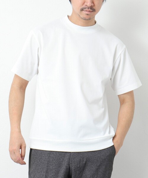 NOLLEY’S（ノーリーズ）の「《ビジカジ対応》【Quattro Seven】《吸水速乾/UVカット》カノコドレスT 25SS（Tシャツ/カットソー・メンズ・ホワイト/ネイビー/グレー/グレイッシュベージュ/サックスブルー・M/L/XL/S）」の6枚目の写真