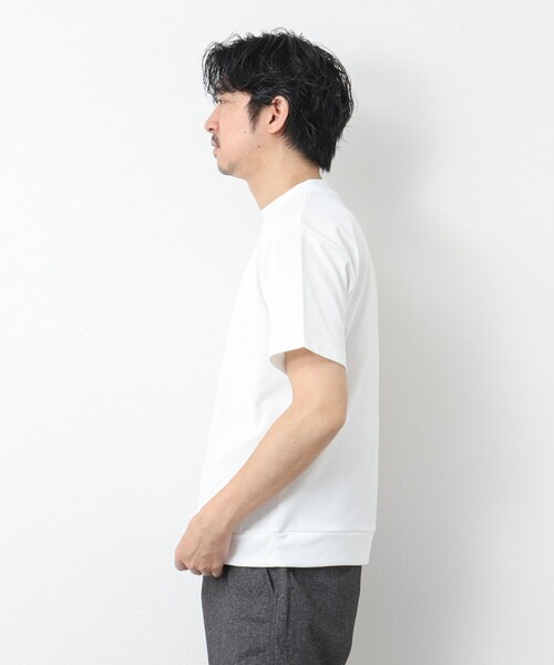 NOLLEY’S（ノーリーズ）の「《ビジカジ対応》【Quattro Seven】《吸水速乾/UVカット》カノコドレスT 25SS（Tシャツ/カットソー・メンズ・ホワイト/ネイビー/グレー/グレイッシュベージュ/サックスブルー・M/L/XL/S）」の10枚目の写真