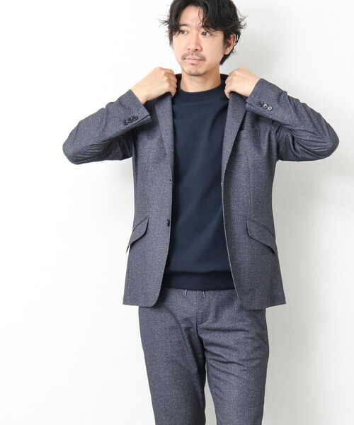 NOLLEY’S（ノーリーズ）の「《ビジカジ対応》【Quattro Seven】《吸水速乾/UVカット》カノコドレスT 25SS（Tシャツ/カットソー・メンズ・ホワイト/ネイビー/グレー/グレイッシュベージュ/サックスブルー・M/L/XL/S）」の19枚目の写真