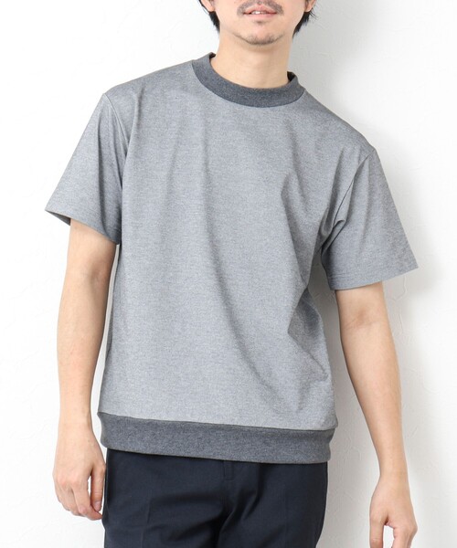 NOLLEY’S（ノーリーズ）の「《ビジカジ対応》【Quattro Seven】《吸水速乾/UVカット》カノコドレスT 25SS（Tシャツ/カットソー・メンズ・ホワイト/ネイビー/グレー/グレイッシュベージュ/サックスブルー・M/L/XL/S）」の13枚目の写真