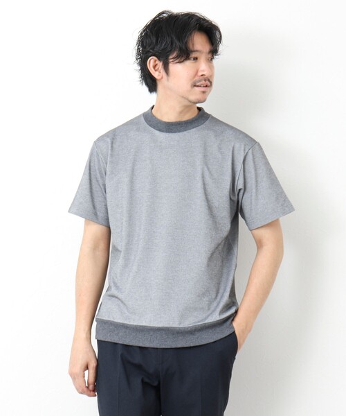 NOLLEY’S（ノーリーズ）の「《ビジカジ対応》【Quattro Seven】《吸水速乾/UVカット》カノコドレスT 25SS（Tシャツ/カットソー・メンズ・ホワイト/ネイビー/グレー/グレイッシュベージュ/サックスブルー・M/L/XL/S）」の16枚目の写真