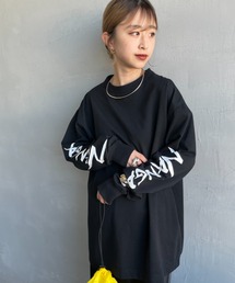 [NANGA/ナンガ] 袖プリント ロングスリーブＴシャツ