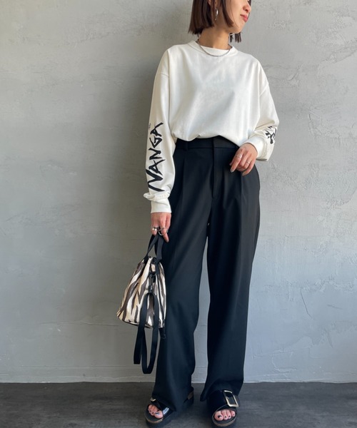 NANGA（ナンガ）の「[NANGA/ナンガ] 袖プリント ロングスリーブＴシャツ（Tシャツ/カットソー・レディース・ブラック/ホワイト・S/M/L）」の17枚目の写真
