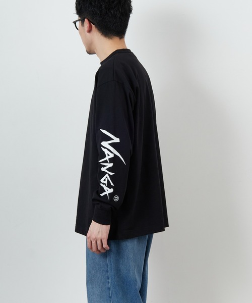 NANGA/ナンガ] 袖プリント ロングスリーブTシャツ（Tシャツ