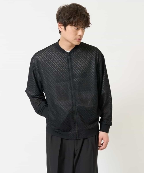 a.v.v(アーヴェヴェ)の「【洗濯機で洗える/吸水速乾】ダイヤシアーリブブルゾン(ブルゾン・メンズ・ブラック・46/48)」の8枚目の写真