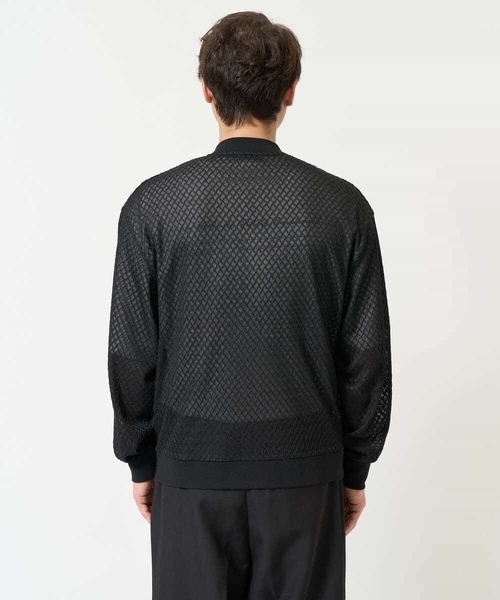 a.v.v(アーヴェヴェ)の「【洗濯機で洗える/吸水速乾】ダイヤシアーリブブルゾン(ブルゾン・メンズ・ブラック・46/48)」の10枚目の写真