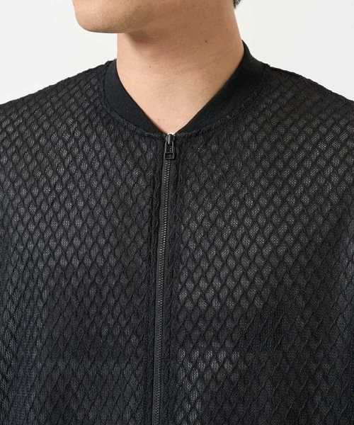 a.v.v(アーヴェヴェ)の「【洗濯機で洗える/吸水速乾】ダイヤシアーリブブルゾン(ブルゾン・メンズ・ブラック・46/48)」の11枚目の写真