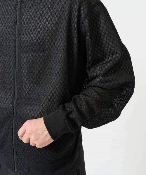 a.v.v(アーヴェヴェ)の「【洗濯機で洗える/吸水速乾】ダイヤシアーリブブルゾン(ブルゾン・メンズ・ブラック・46/48)」の12枚目の写真