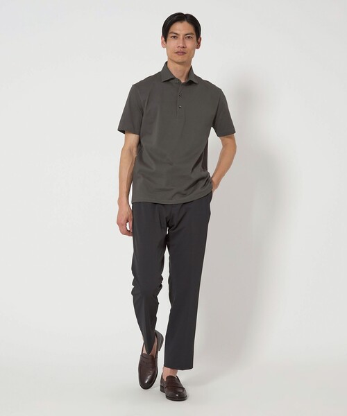 gim（ジム）の「＜gim＞25SS アメリカンシーアイランドコットン ポロシャツ（ポロシャツ・メンズ・ダークグレー/ネイビー/ロイヤルブルー/ライラック・L/M/S/XL）」の5枚目の写真