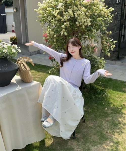 春夏にぴったりフローラルロングスカート セール】カラフルフラワープリント ロングスカート 森ガール風