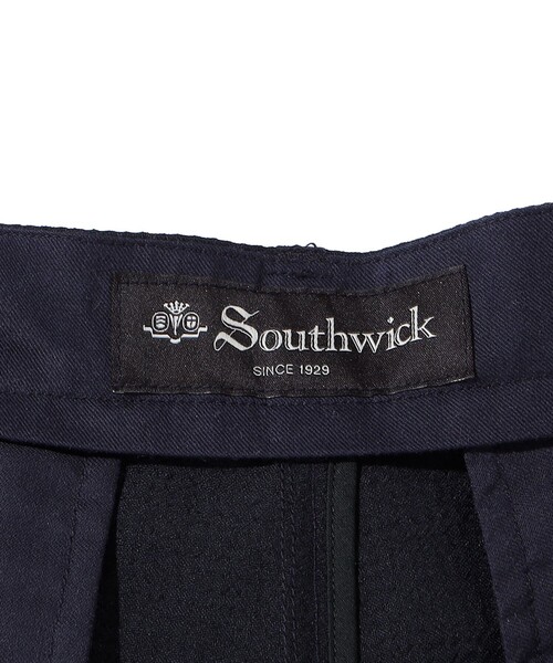 セール】Southwick Gate Label: TW エンボス 1プリーツ ショーツ