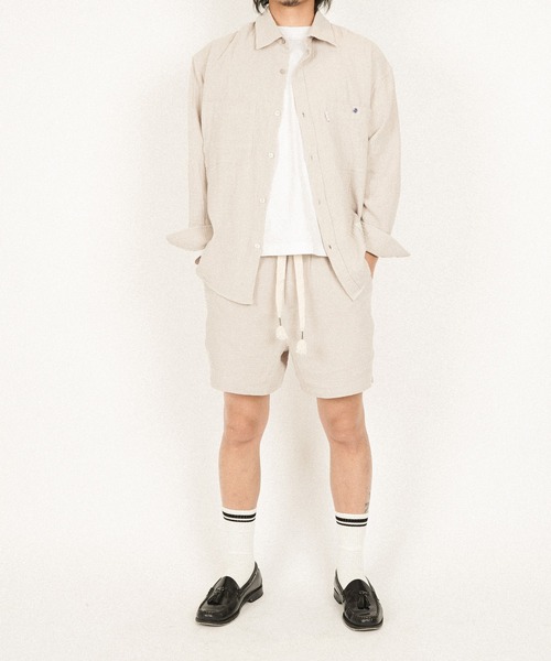 #Re:room(リルーム)の「ダブルガーゼショーツ(その他パンツ・メンズ・ブラック/ベージュ/ブルー・SMALL/MEDIUM)」の4枚目の写真