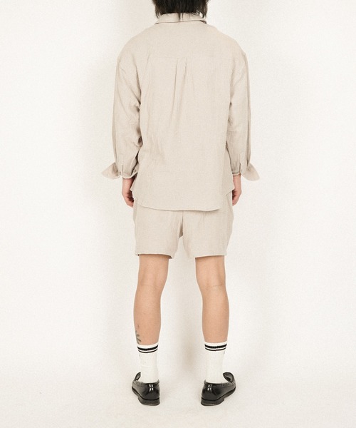 #Re:room(リルーム)の「ダブルガーゼショーツ(その他パンツ・メンズ・ブラック/ベージュ/ブルー・SMALL/MEDIUM)」の6枚目の写真