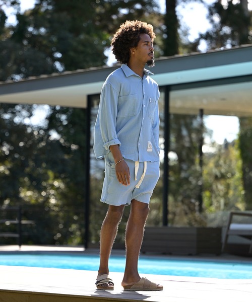 #Re:room(リルーム)の「ダブルガーゼショーツ(その他パンツ・メンズ・ブラック/ベージュ/ブルー・SMALL/MEDIUM)」の18枚目の写真