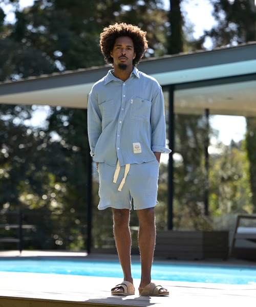 #Re:room(リルーム)の「ダブルガーゼショーツ(その他パンツ・メンズ・ブラック/ベージュ/ブルー・SMALL/MEDIUM)」の20枚目の写真